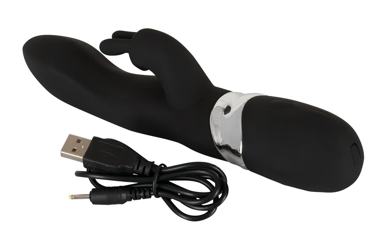 SMILE Blacky - USB-s 2 motoros vibrátor (fekete)