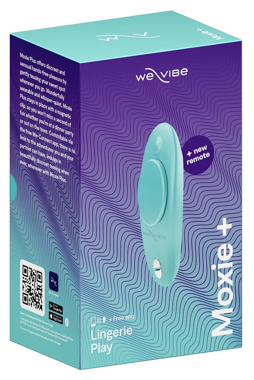 We-Vibe Moxie+ – App- és távirányítós csiklóvibrátor (türkiz) We-Vibe Moxie+ – App- és távirányítós csiklóvibrátor (türkiz)