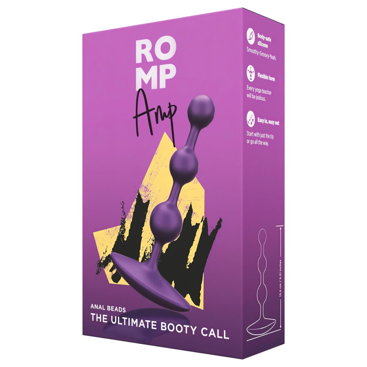 ROMP Amp - gyöngyös anál dildó (lila) ROMP Amp - gyöngyös anál dildó (lila)