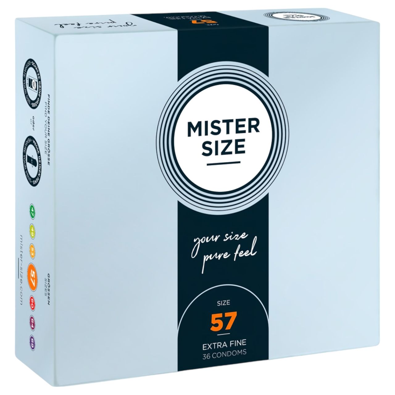 Mister Size vékony óvszer - 57 mm (36 db) Mister Size vékony óvszer - 57 mm (36 db)