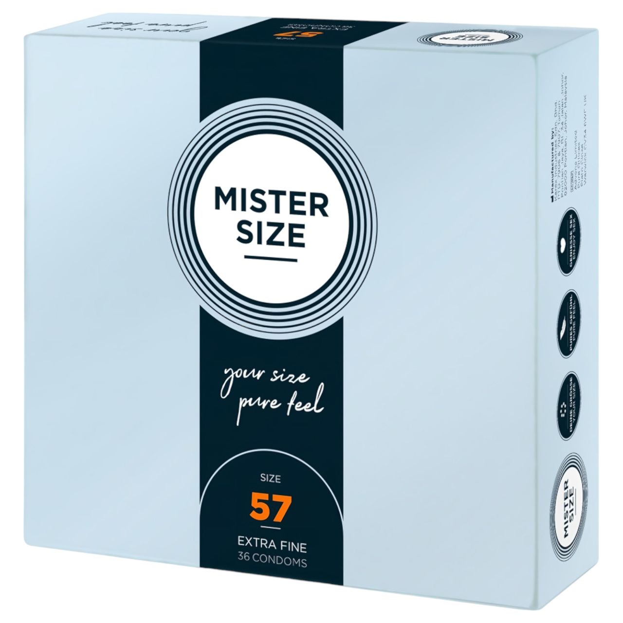 Mister Size vékony óvszer - 57 mm (36 db) Mister Size vékony óvszer - 57 mm (36 db)