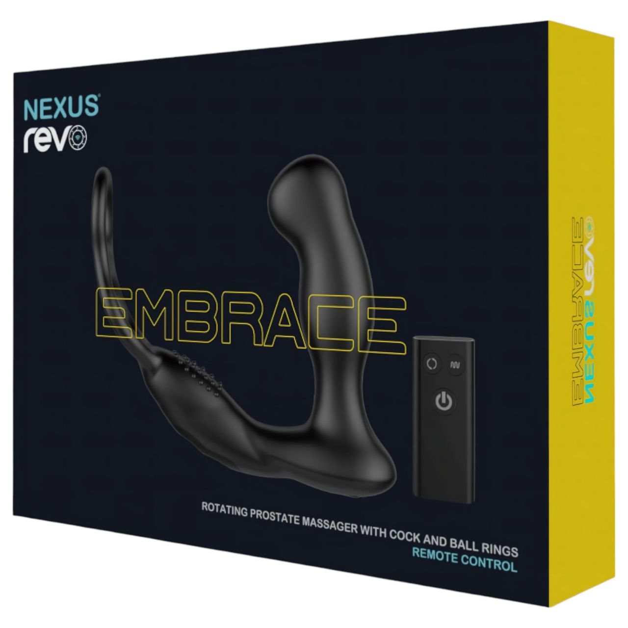 Nexus Revo - forgó, gyűrűs prosztata vibrátor (fekete)