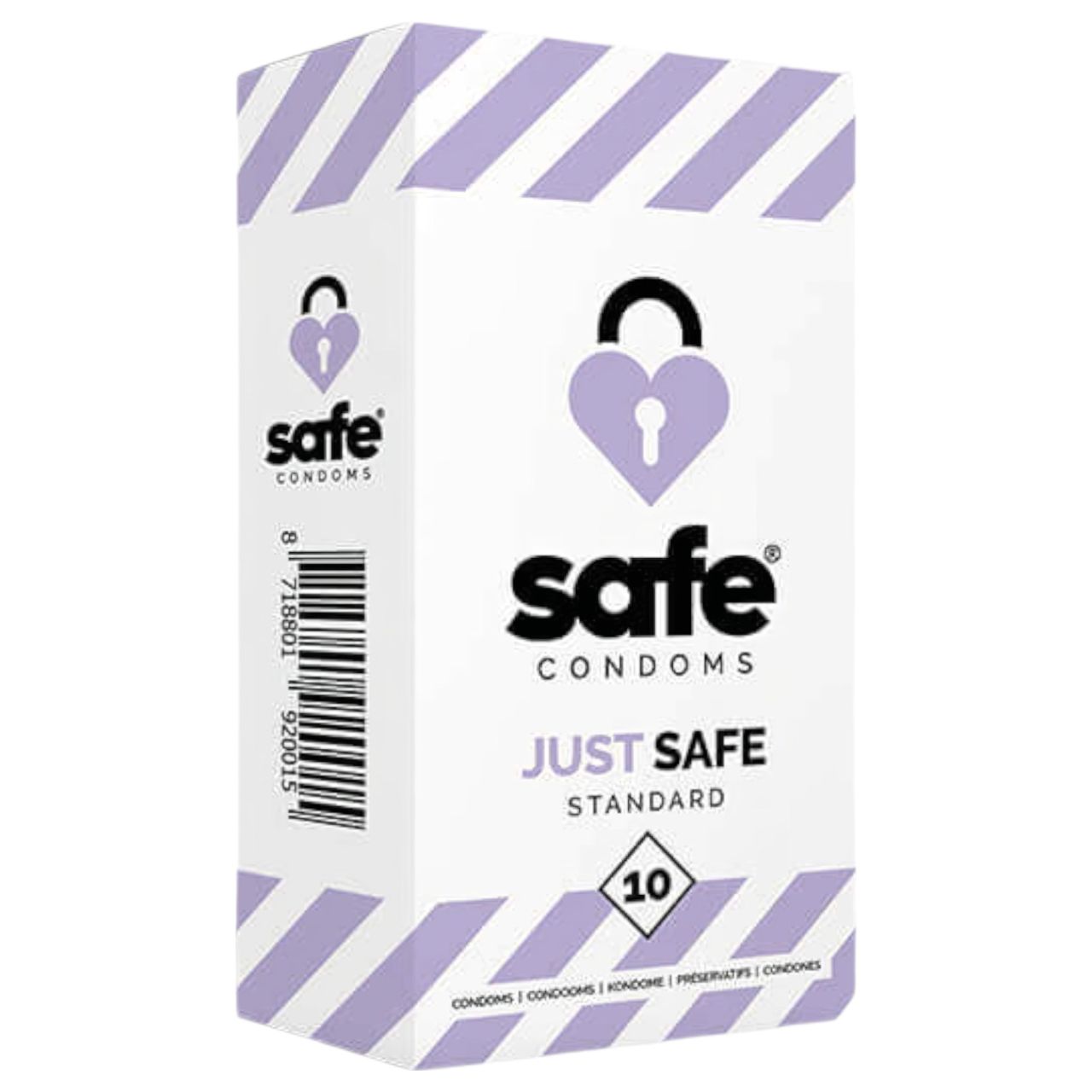 SAFE Just Safe - standard óvszer - vanília (10 db) SAFE Just Safe - standard óvszer - vanília (10 db)