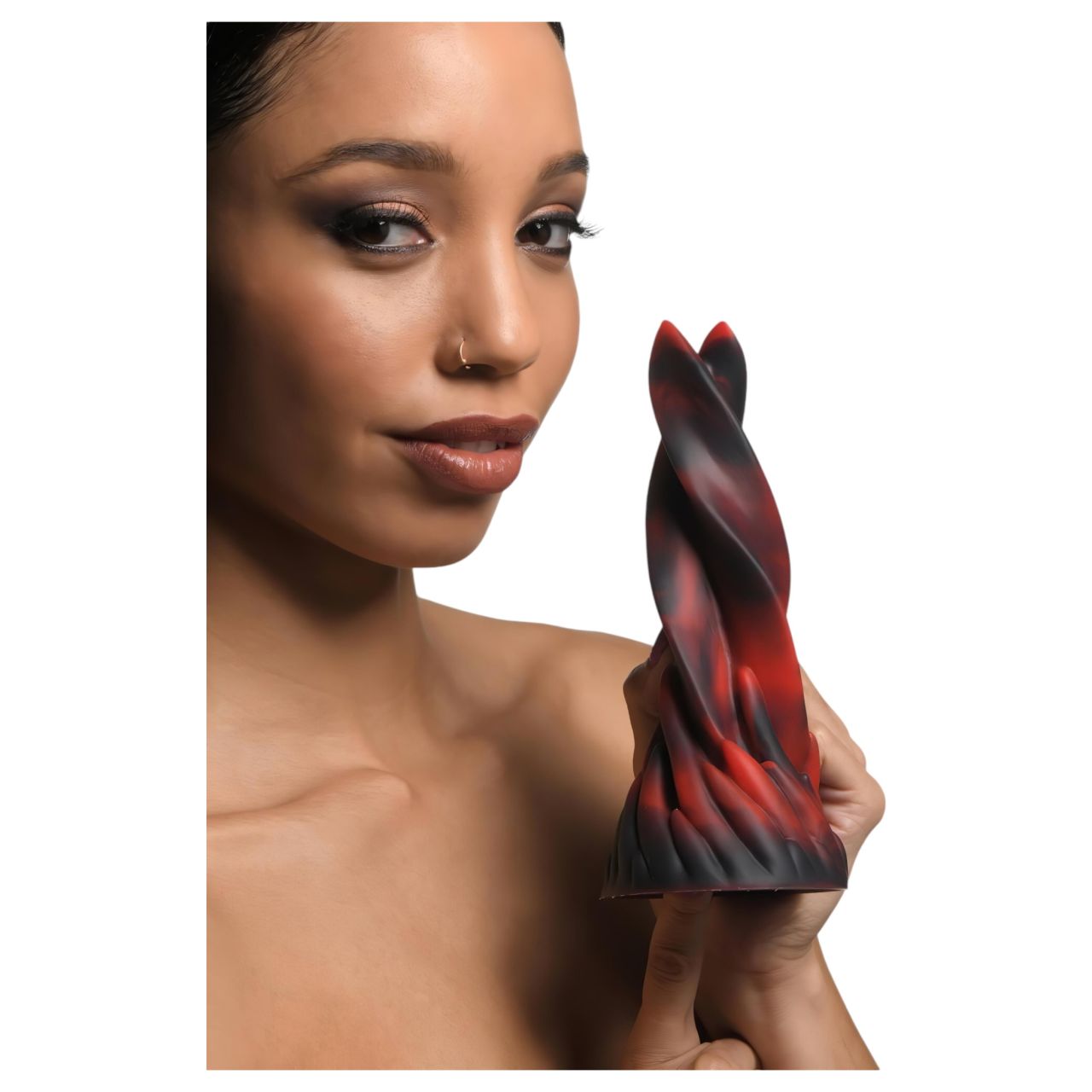 Creature Cocks Hell Kiss - csavart szilikon dildó - 19 cm (piros) Creature Cocks Hell Kiss - csavart szilikon dildó - 19 cm (piros)