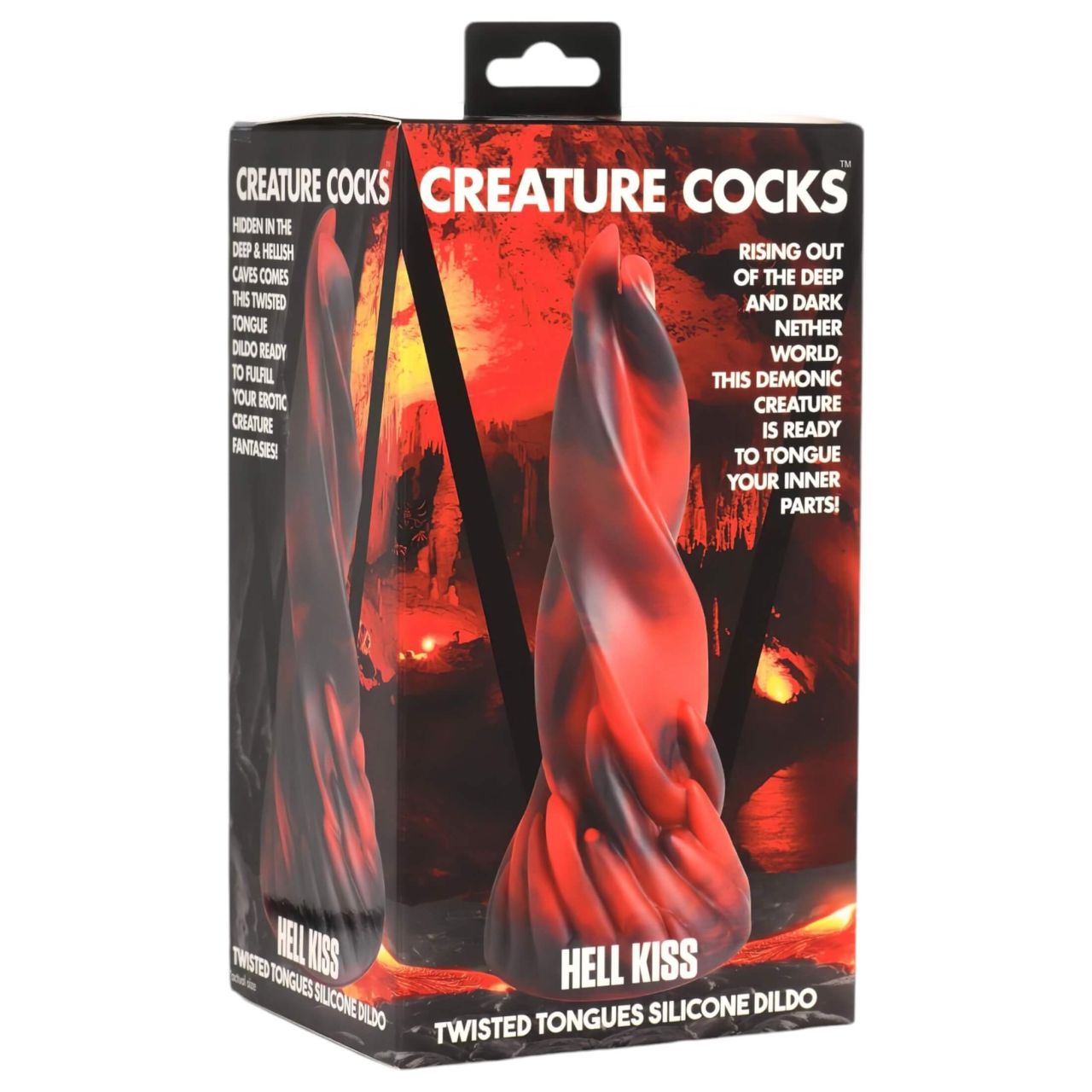 Creature Cocks Hell Kiss - csavart szilikon dildó - 19 cm (piros) Creature Cocks Hell Kiss - csavart szilikon dildó - 19 cm (piros)