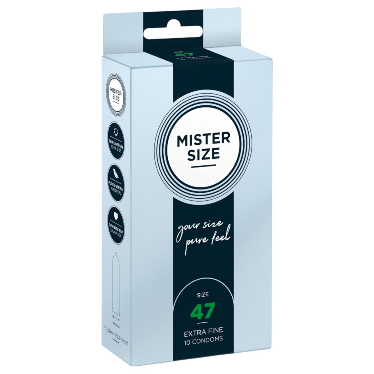 Mister Size vékony óvszer - 47 mm (10 db) Mister Size vékony óvszer - 47 mm (10 db)