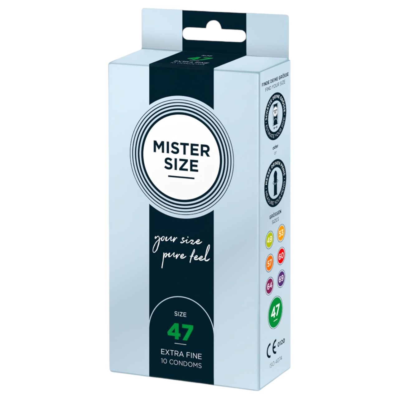 Mister Size vékony óvszer - 47 mm (10 db) Mister Size vékony óvszer - 47 mm (10 db)