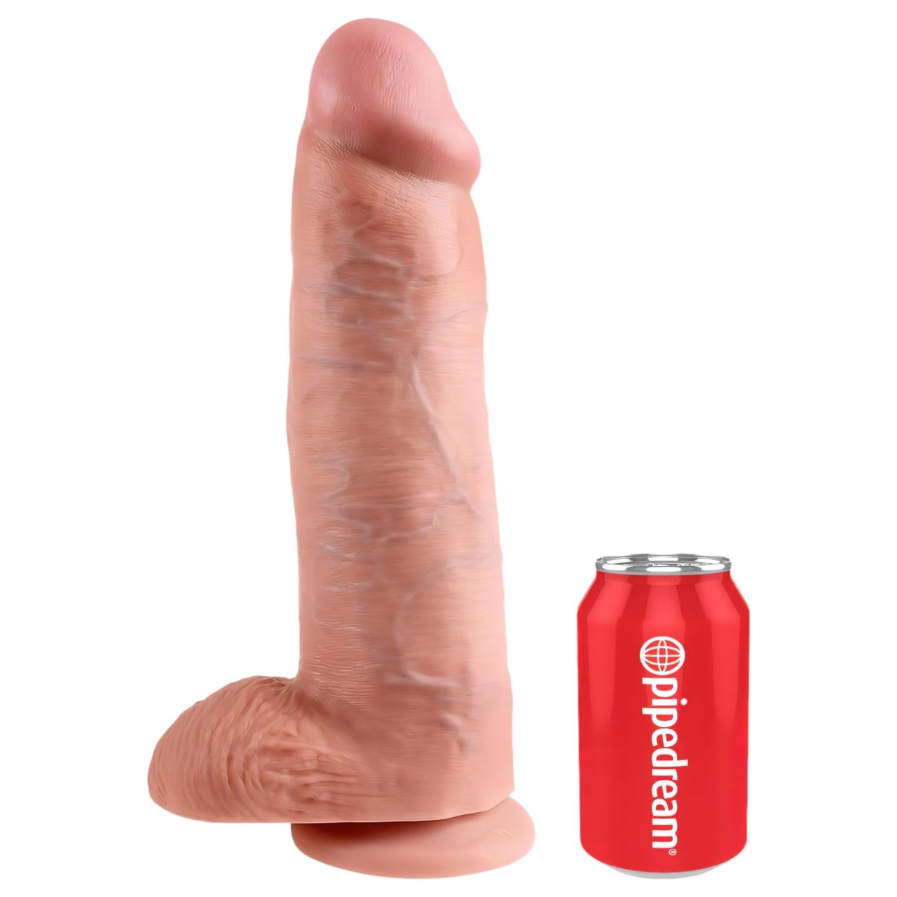King Cock 12 herés nagy dildó (30 cm, natúr) King Cock 12 herés nagy dildó (30 cm, natúr)