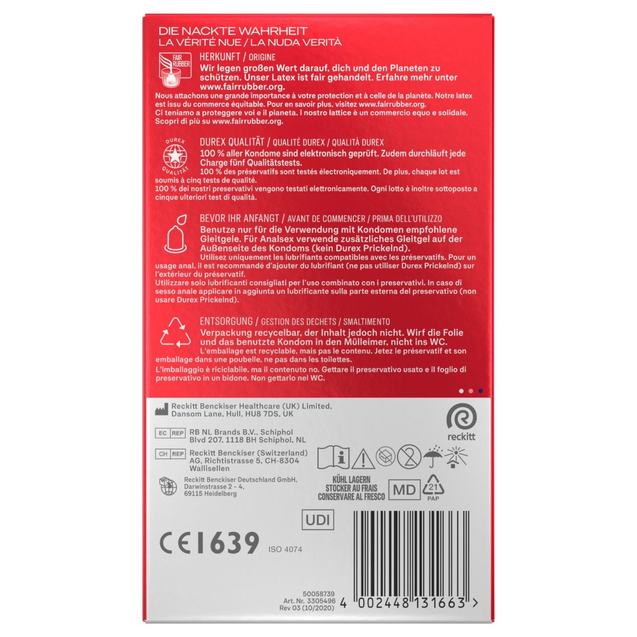 Durex - ultra vékony óvszer (10 db) Durex - ultra vékony óvszer (10 db)