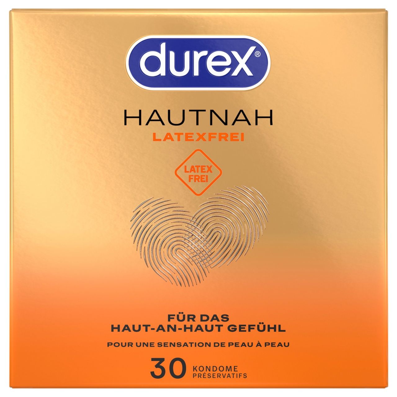 Durex Hautnah - latex mentes óvszer (30 db)