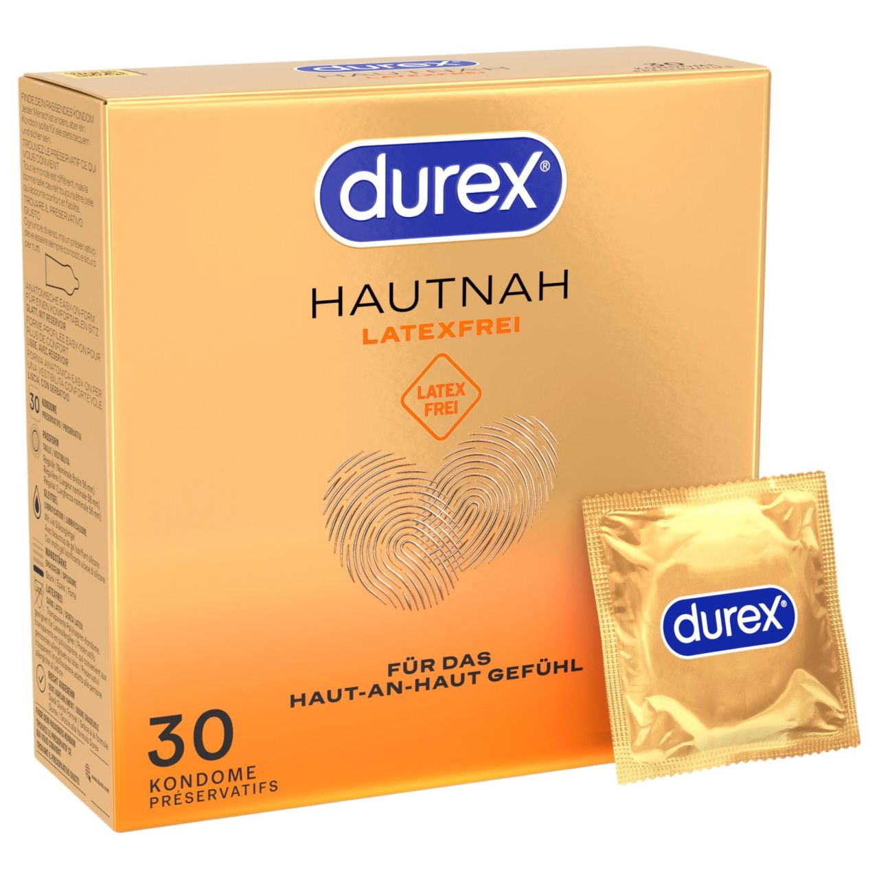 Durex Hautnah - latex mentes óvszer (30 db)