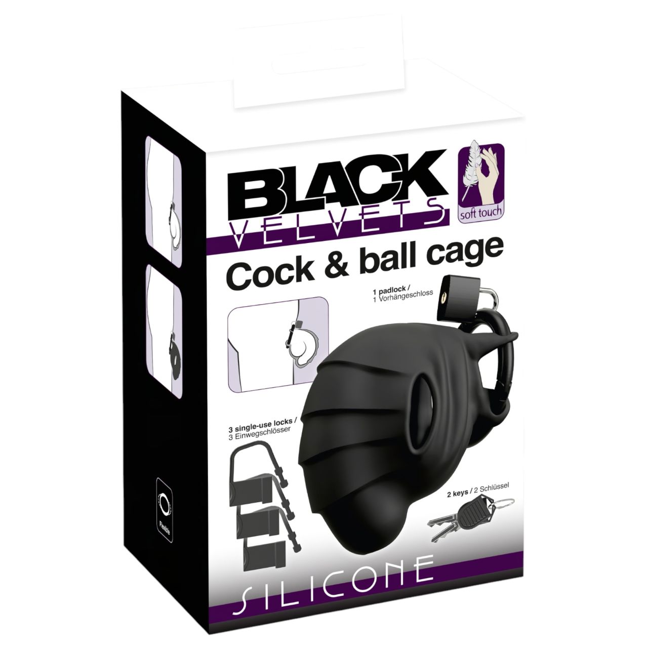 Black Velvets - pénisz- és hereketrec (fekete) Black Velvets - pénisz- és hereketrec (fekete)