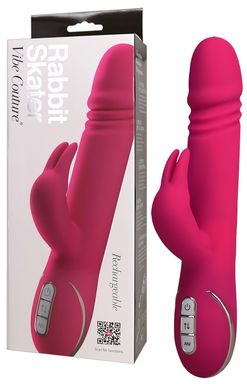 Vibe Couture Rabbit Skater - Nyuszis, lökő vibrátor (pink) Vibe Couture Rabbit Skater - Nyuszis, lökő vibrátor (pink)