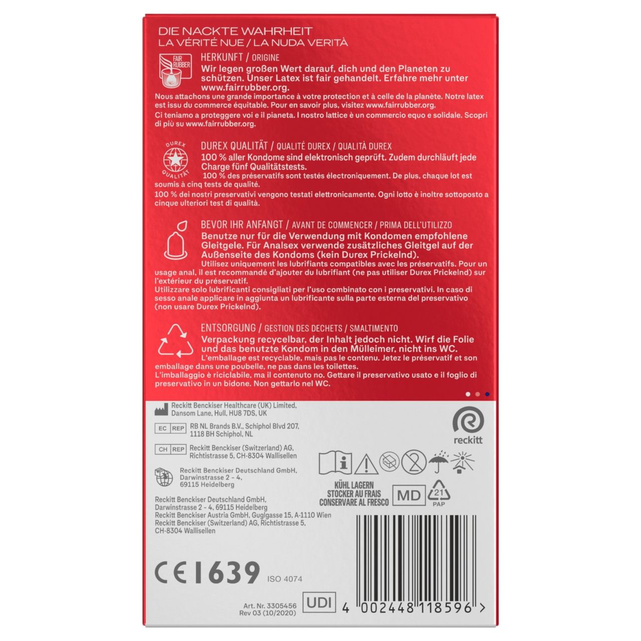 Durex - Slim óvszer (10 db) Durex - Slim óvszer (10 db)