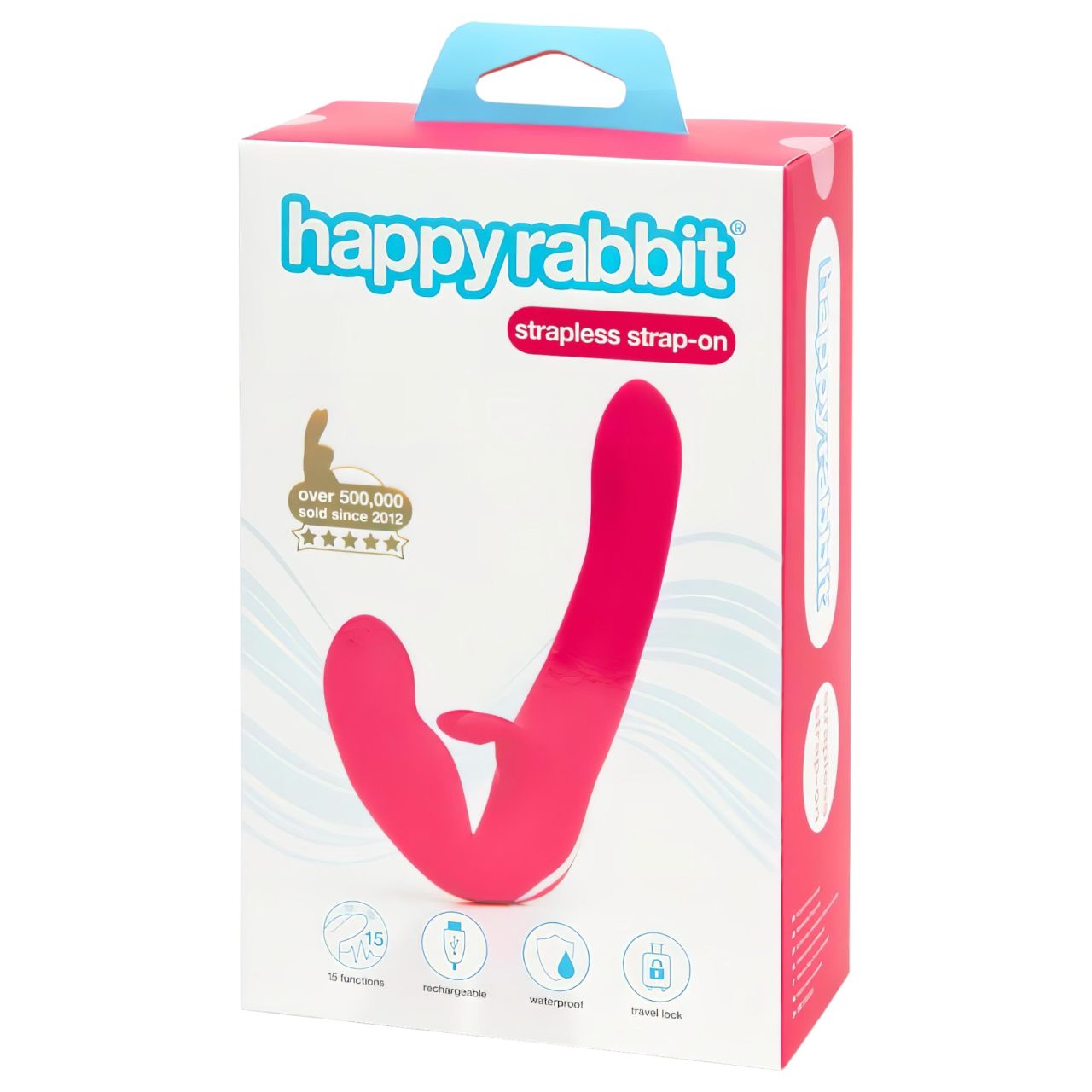 Happyrabbit Strapless - felcsatolható vibrátor (pink) Happyrabbit Strapless - felcsatolható vibrátor (pink)