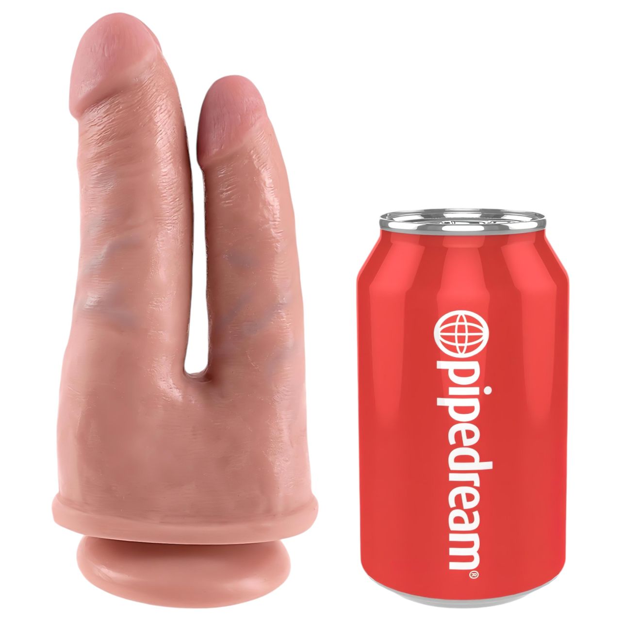 King Cock Double Penetrator - élethű dupla dildó (natúr) King Cock Double Penetrator - élethű dupla dildó (natúr)
