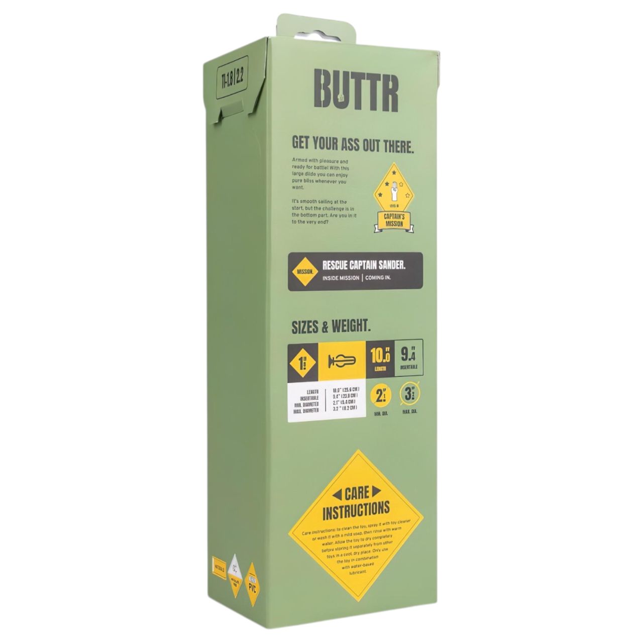 BUTTR Tactical I - tapadókorongos dildó (fekete) BUTTR Tactical I - tapadókorongos dildó (fekete)