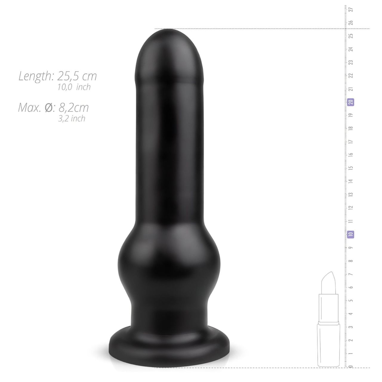 BUTTR Tactical I - tapadókorongos dildó (fekete) BUTTR Tactical I - tapadókorongos dildó (fekete)