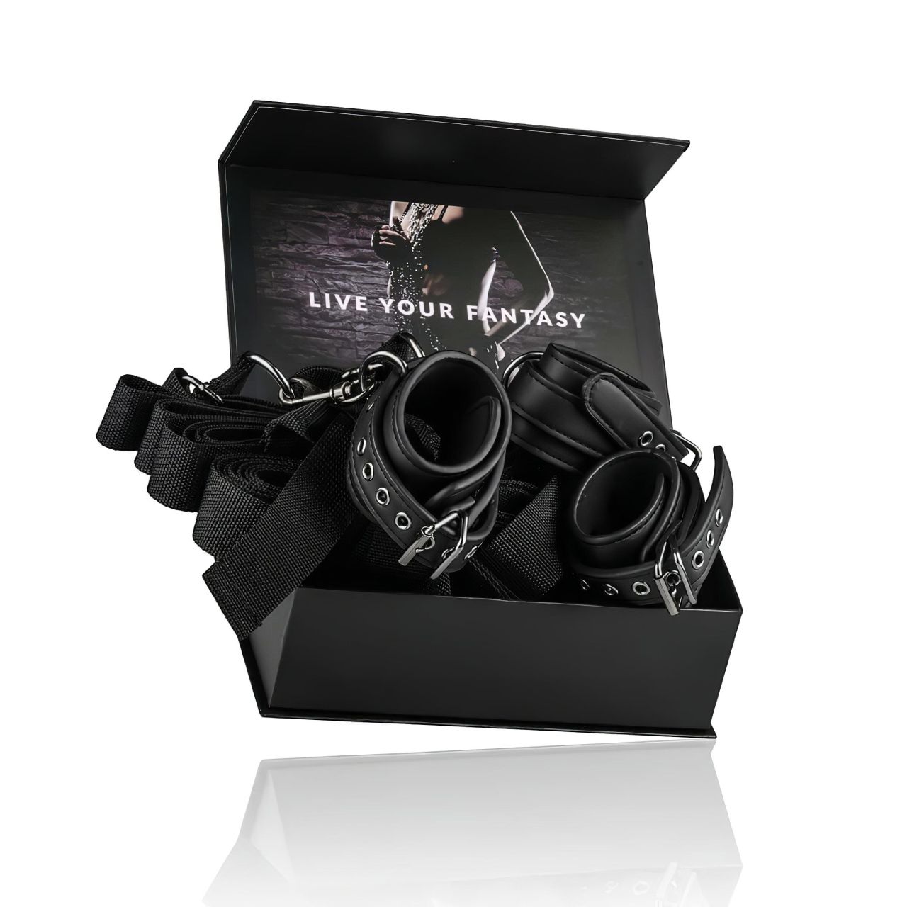 EasyToys - ágyhoz kötöző szett (fekete) EasyToys - ágyhoz kötöző szett (fekete)