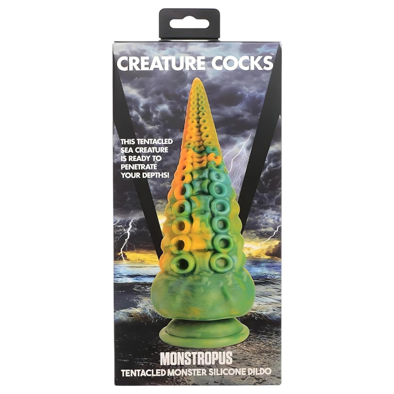 Creature Cocks Monstropus - dildó - 22 cm (sárga)