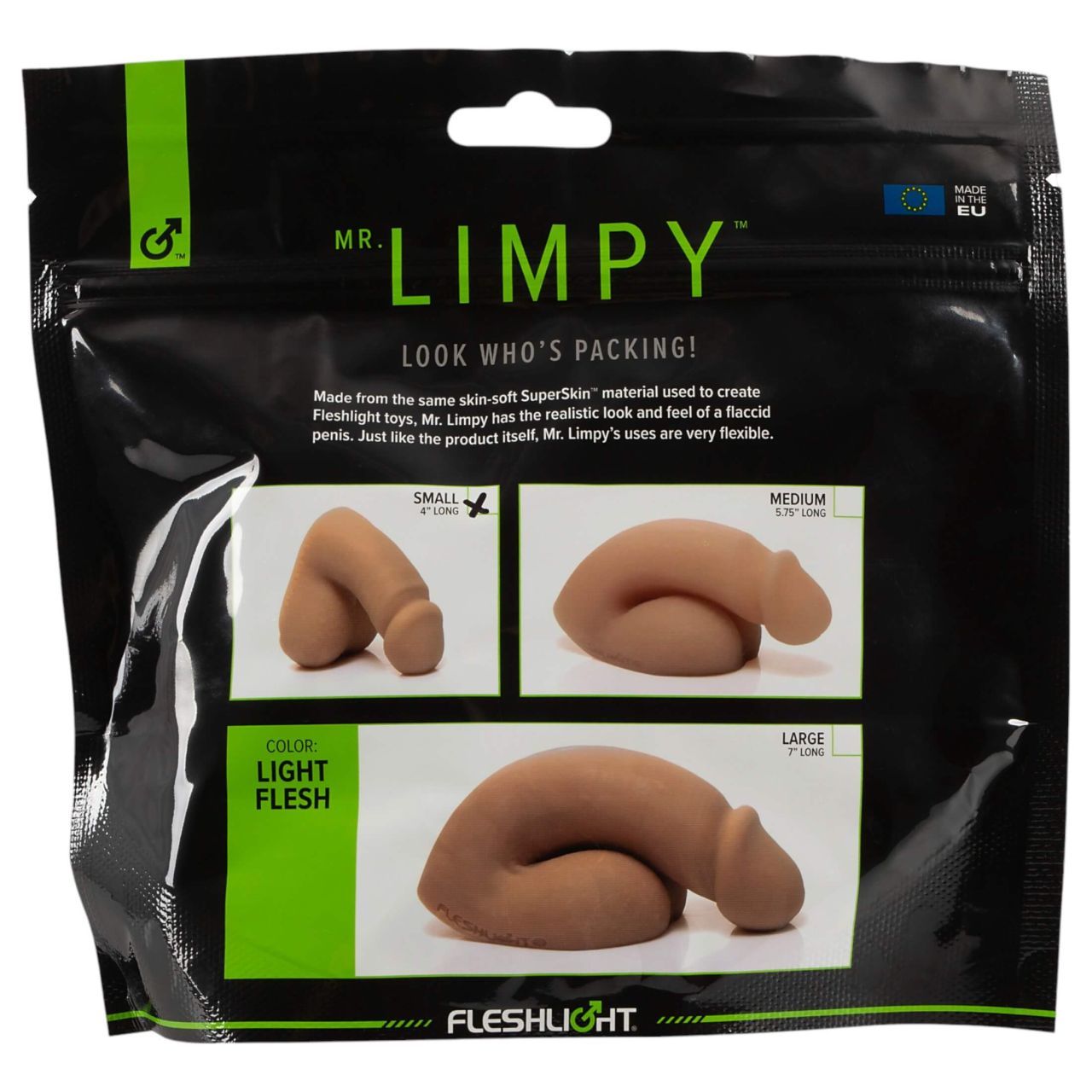 Fleshlight - Mr. Limpy - kis élethű dildó (natúr)