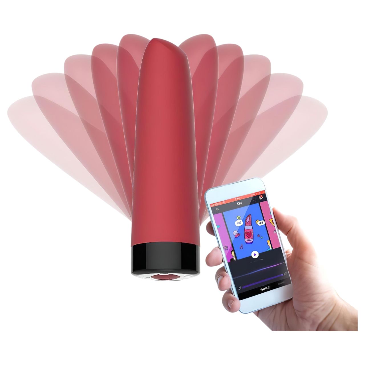 Magic Motion Awaken – App-vezérelt rúdvibrátor (piros)