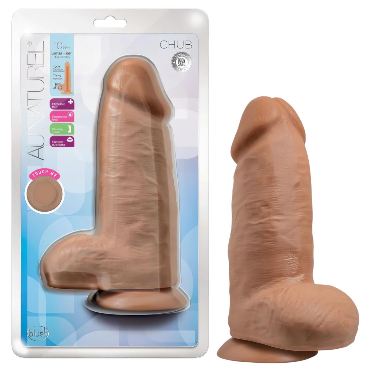 Blush Chub - élethű, tapadótalpas dildó - 18 cm (natúr) Blush Chub - élethű, tapadótalpas dildó - 18 cm (natúr)