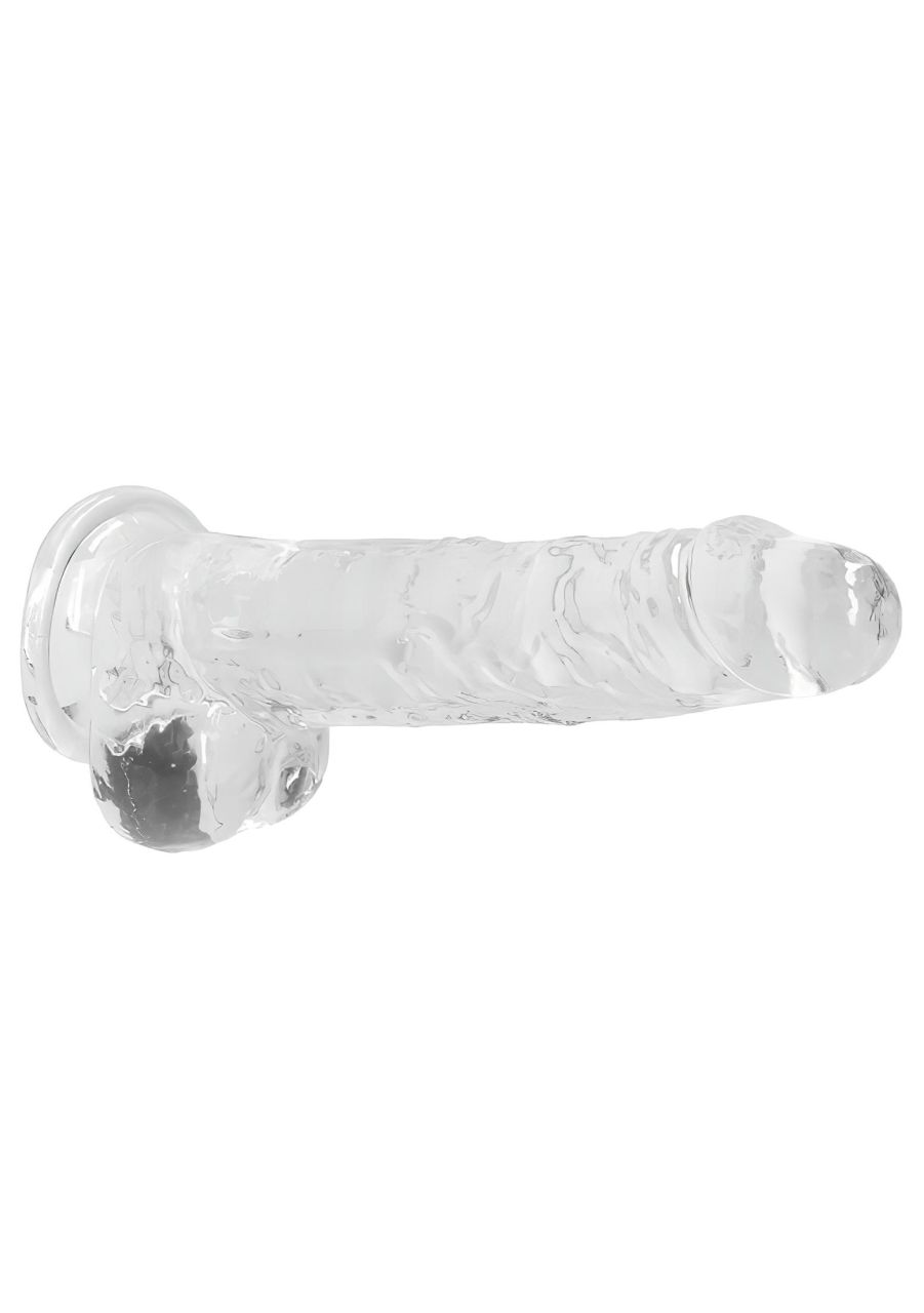 RealRock - átlátszó élethű dildó (átlátszó, 19 cm) RealRock - átlátszó élethű dildó (átlátszó, 19 cm)