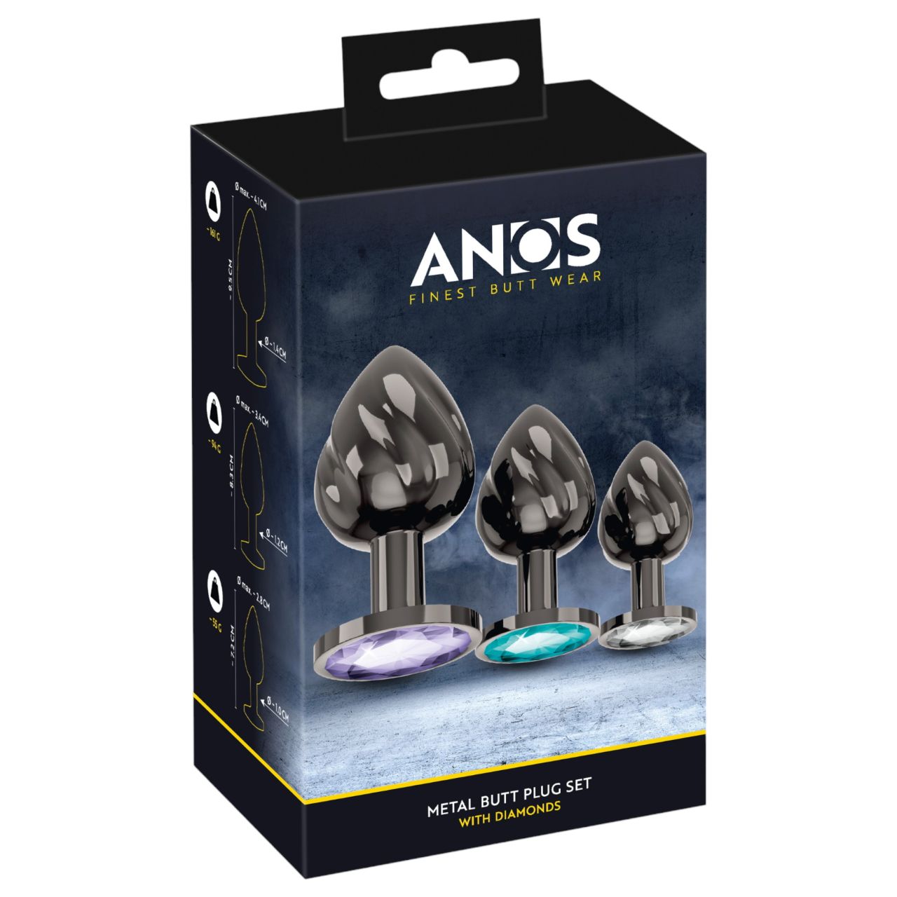Anos - fém anál plug szett Anos - fém anál plug szett