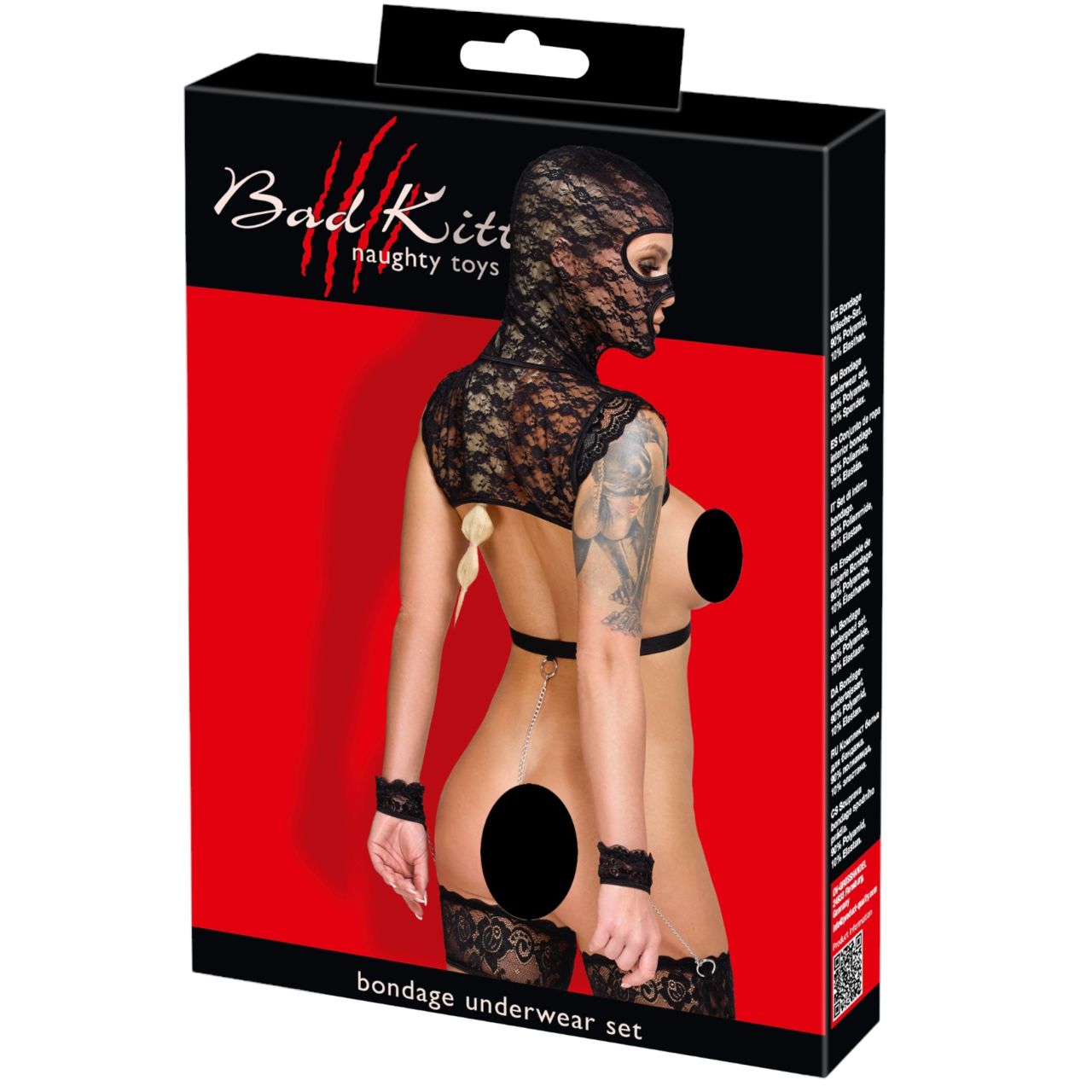 Bad Kitty - csipke BDSM szett (fekete) Bad Kitty - csipke BDSM szett (fekete)