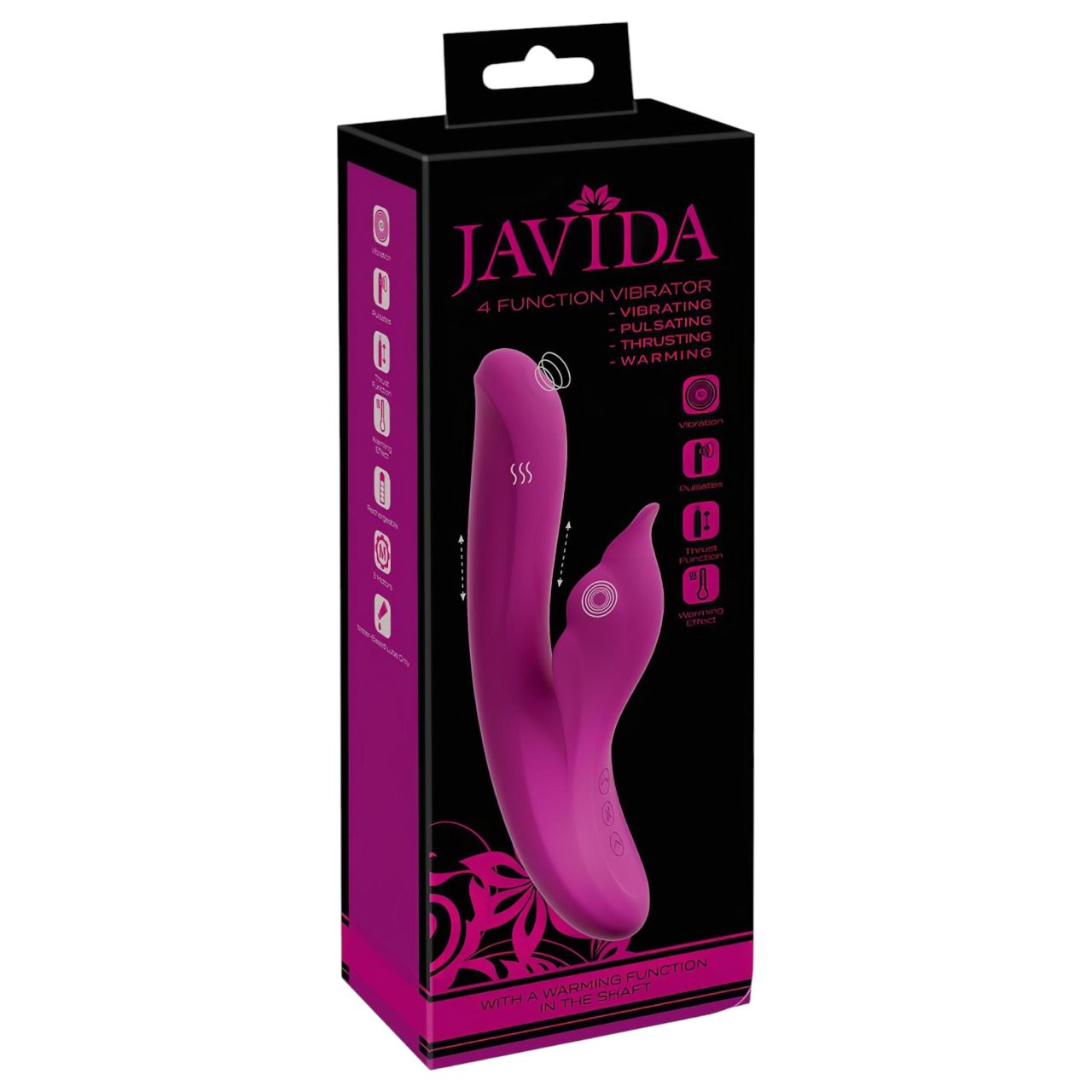 Javida - 4in1 G-pont és csiklóizgató vibrátor (lila)