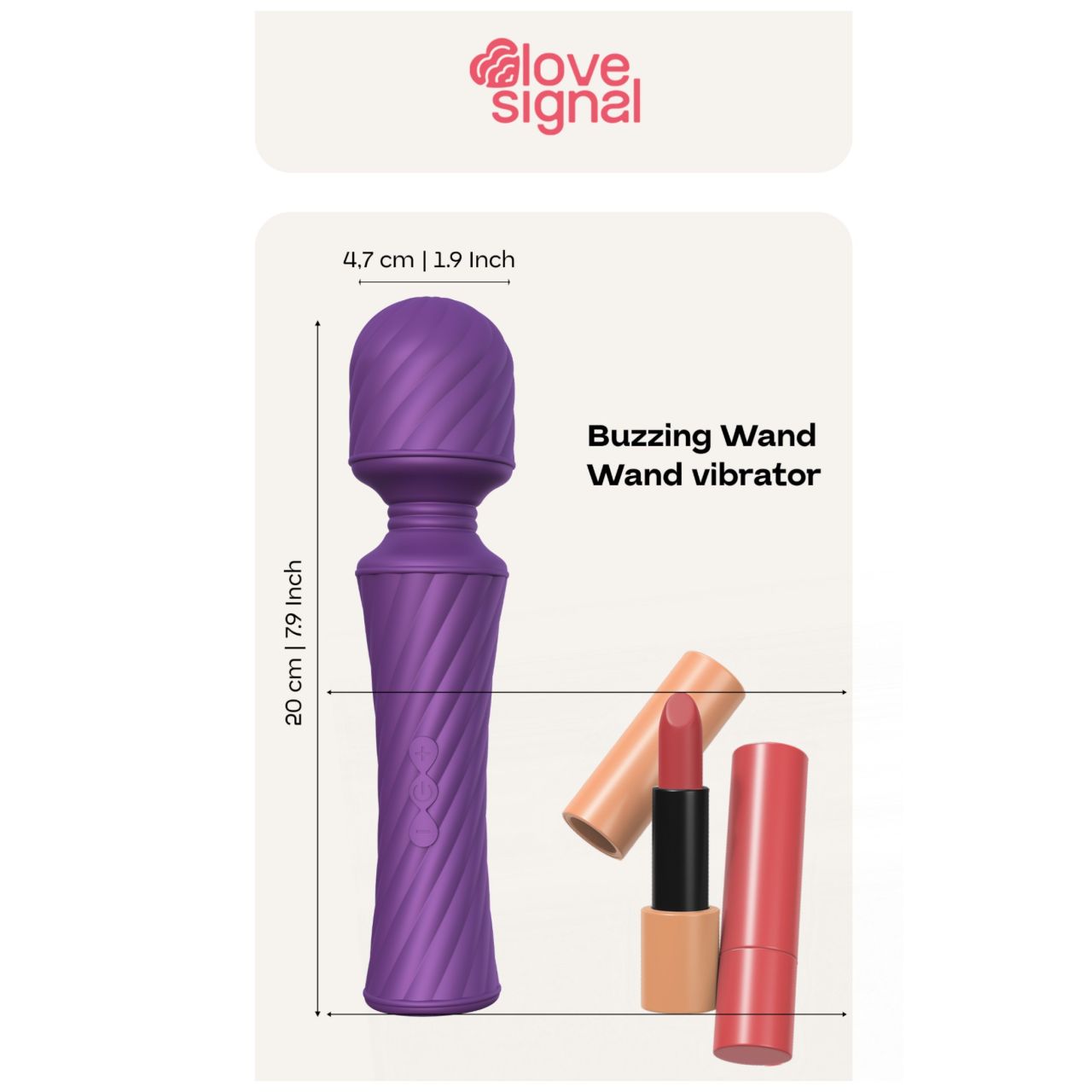 Dreamtoys Love Signal - masszírozó vibrátor (lila)