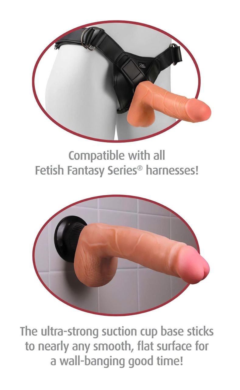 Real Feel Deluxe No.9 - herés, élethű vibrátor (testszínű) Real Feel Deluxe No.9 - herés, élethű vibrátor (testszínű)