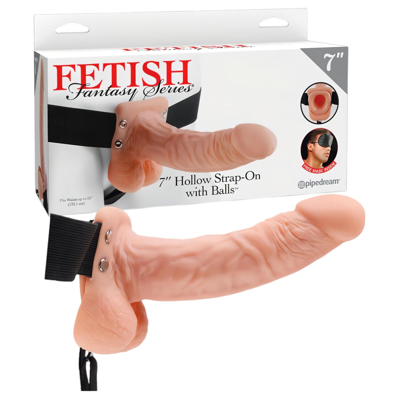 Pipedream - Fetish Strap-on 7 - felcsatolható dildó (natúr) Pipedream - Fetish Strap-on 7 - felcsatolható dildó (natúr)
