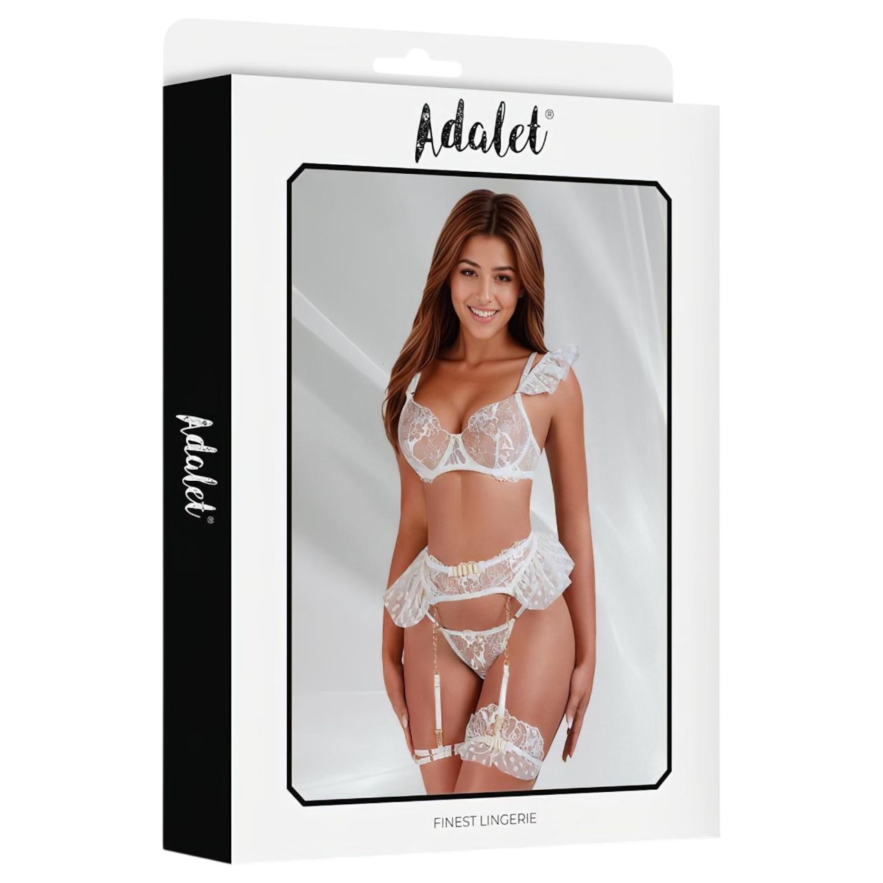 Adalet Natalie - csipkés fehérnemű szett (fehér) Adalet Natalie - csipkés fehérnemű szett (fehér)