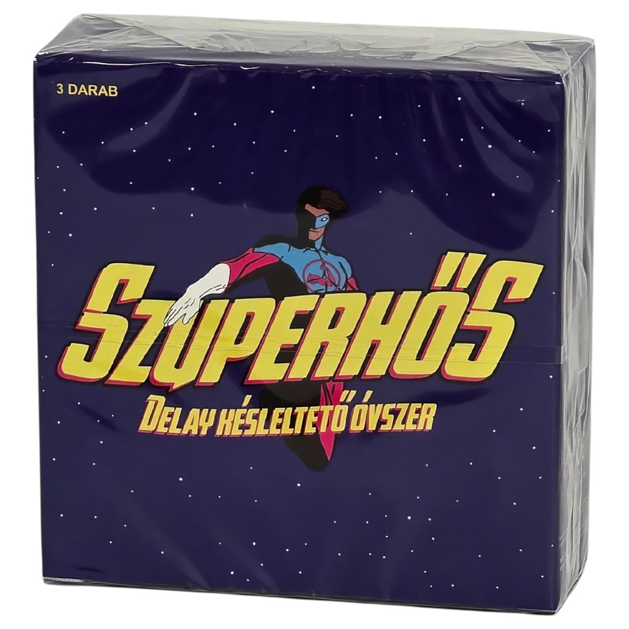 Szuperhős - késleltető hatású óvszer (3 db) Szuperhős - késleltető hatású óvszer (3 db)