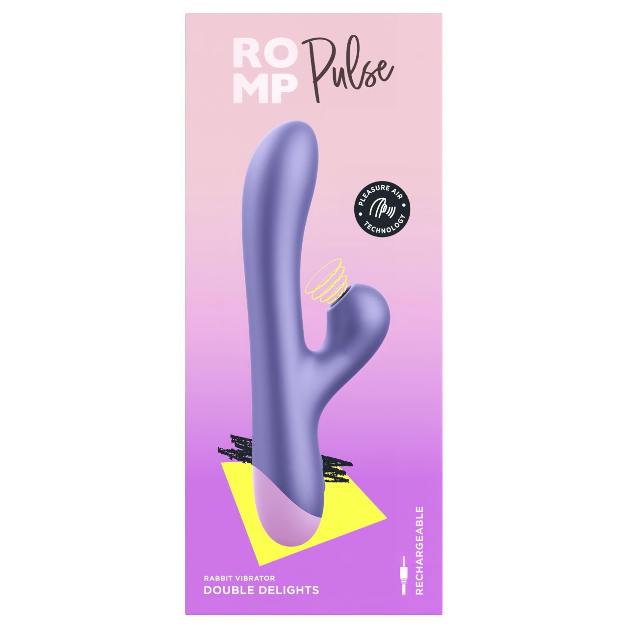 ROMP Pulse - G-pont vibrátor léghullámos csiklóizgatóval (lila) ROMP Pulse - G-pont vibrátor léghullámos csiklóizgatóval (lila)