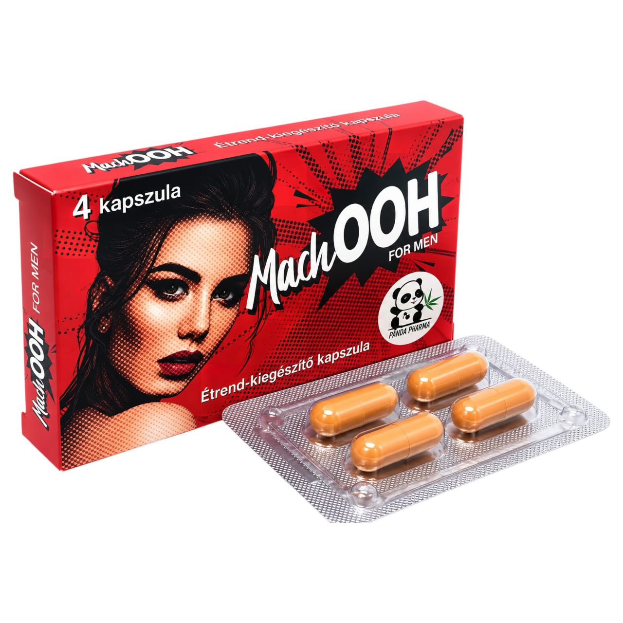 MachOOH - étrend-kiegészítő kapszula férfiaknak (4 db) MachOOH - étrend-kiegészítő kapszula férfiaknak (4 db)