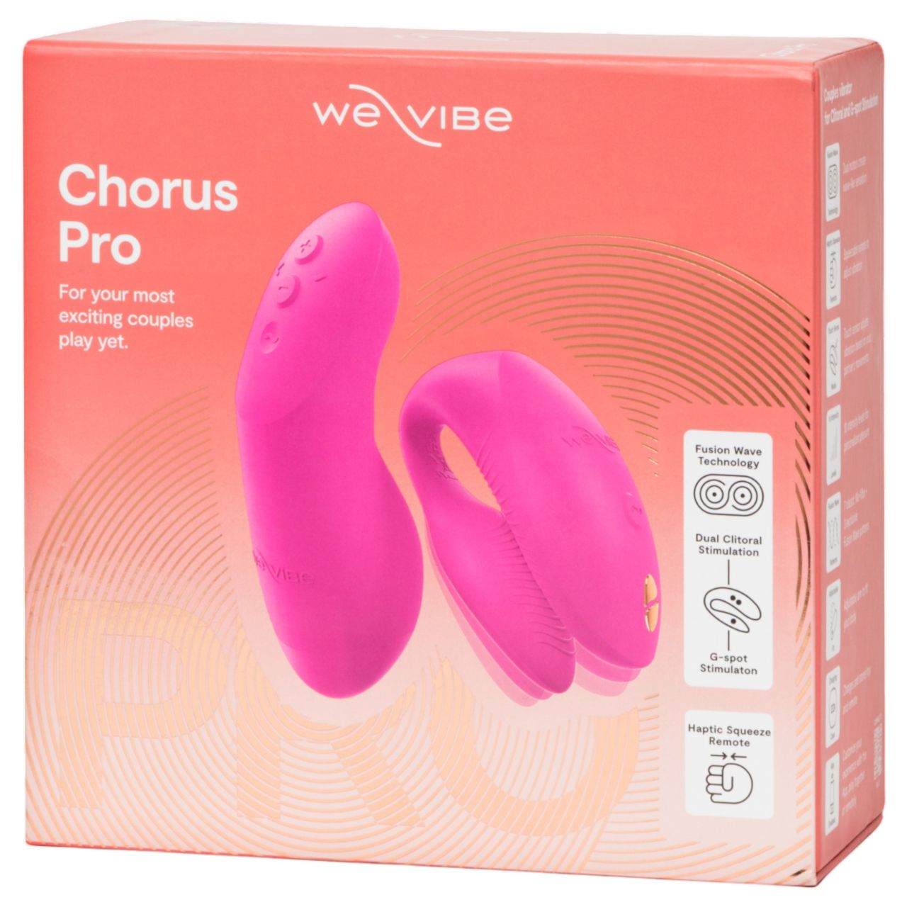 We-Vibe Chorus Pro – App- és távirányítós párvibrátor (pink) We-Vibe Chorus Pro – App- és távirányítós párvibrátor (pink)
