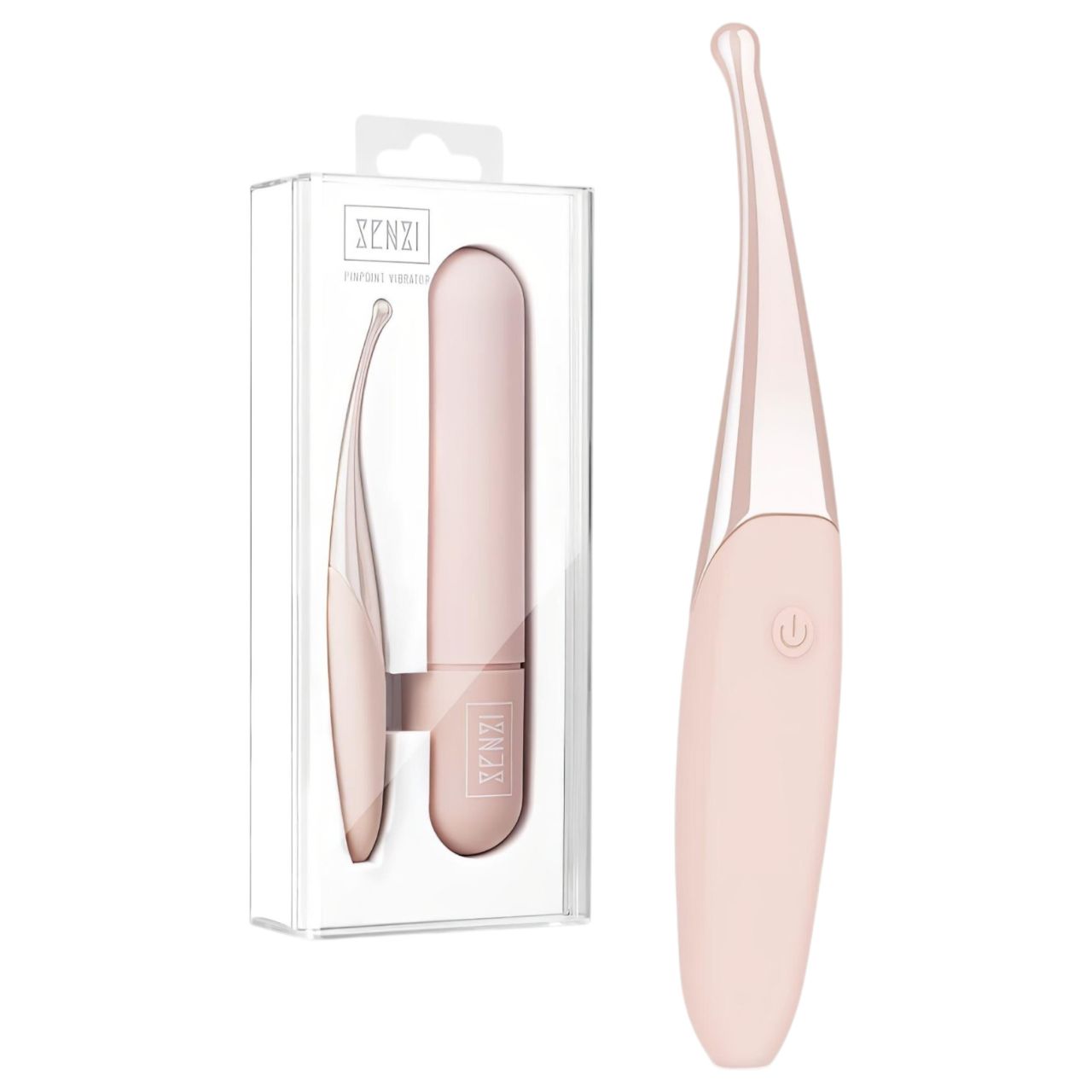 Senzi - akkus, vízálló csikló vibrátor (pink)