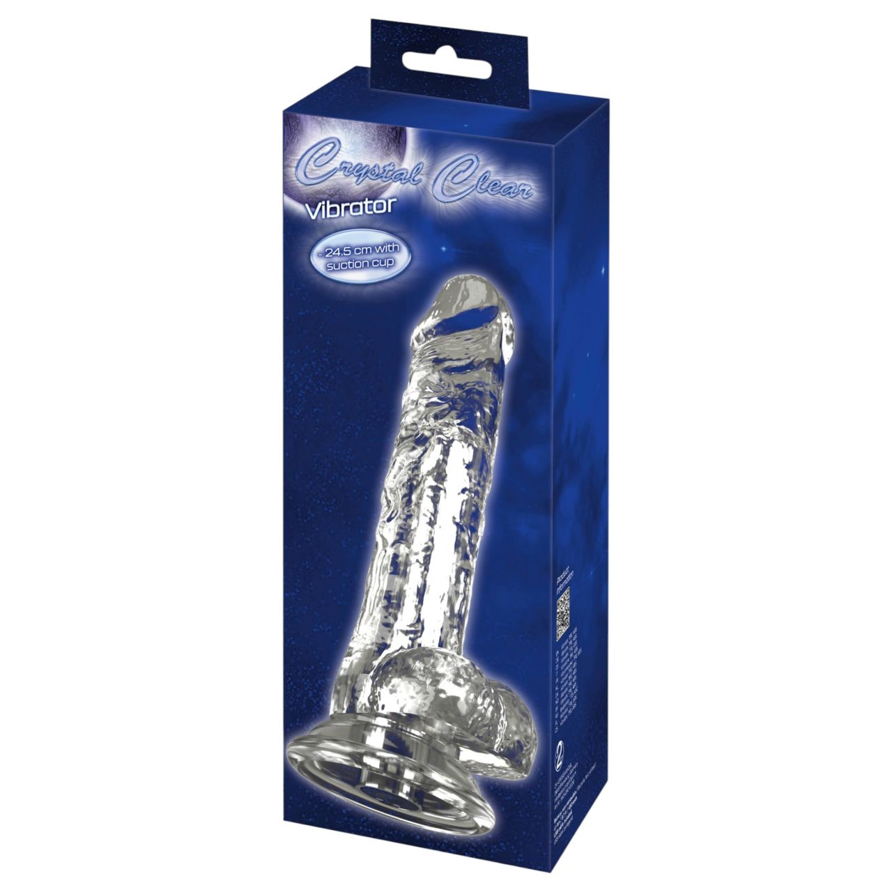 Crystal - Vibrátor tapadókoronggal (áttetsző)