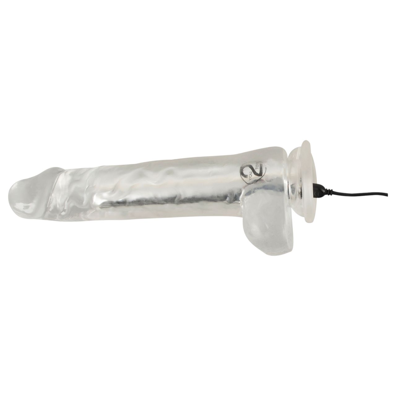 Crystal - Vibrátor tapadókoronggal (áttetsző)