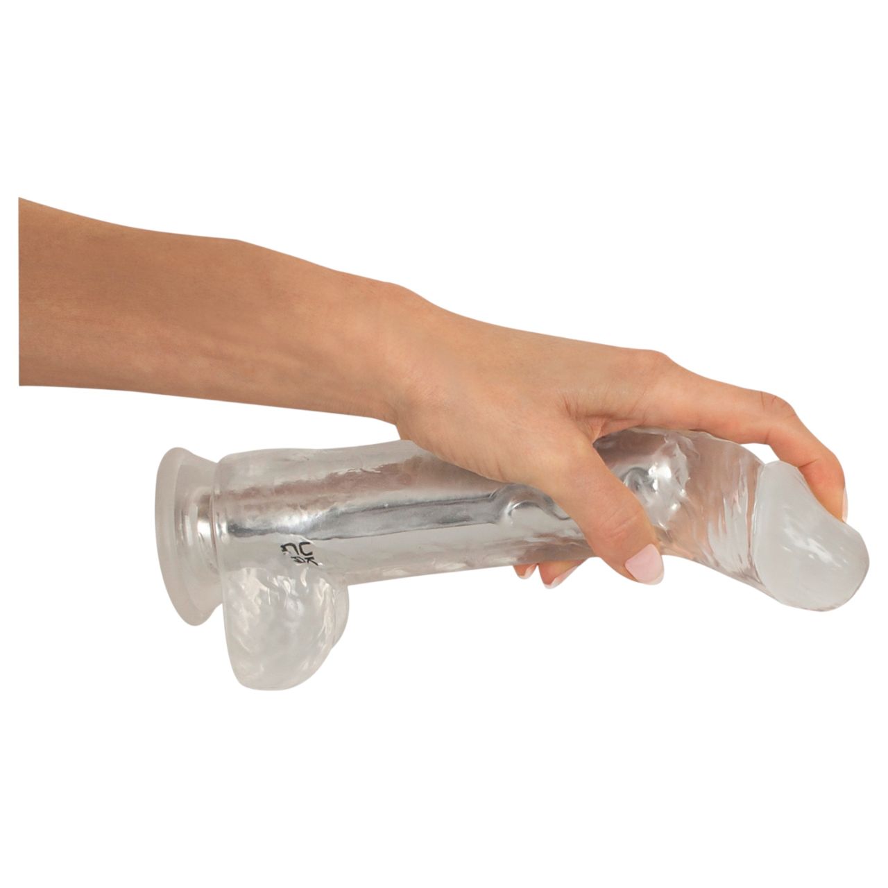 Crystal - Vibrátor tapadókoronggal (áttetsző)