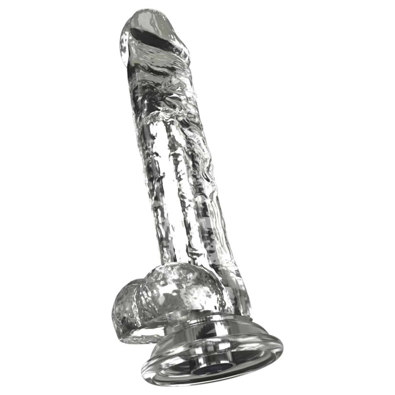 Crystal - Vibrátor tapadókoronggal (áttetsző)