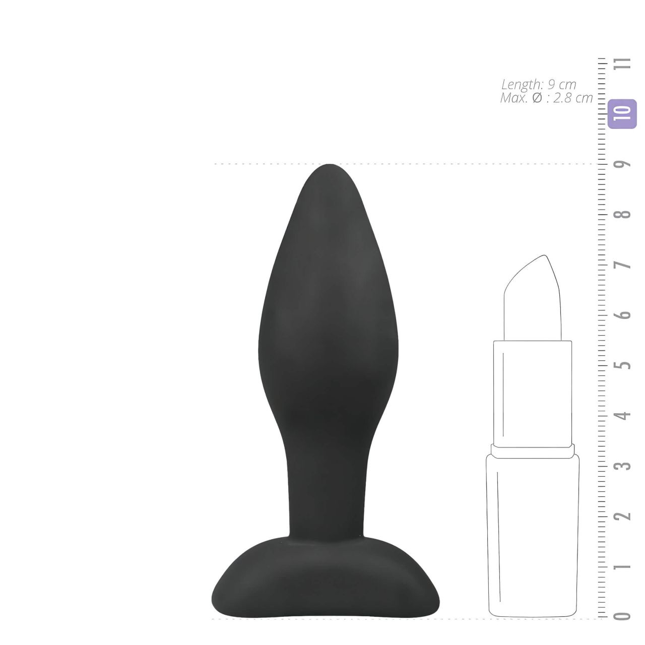 EasyToys - szilikon anál plug - kicsi (fekete) EasyToys - szilikon anál plug - kicsi (fekete)
