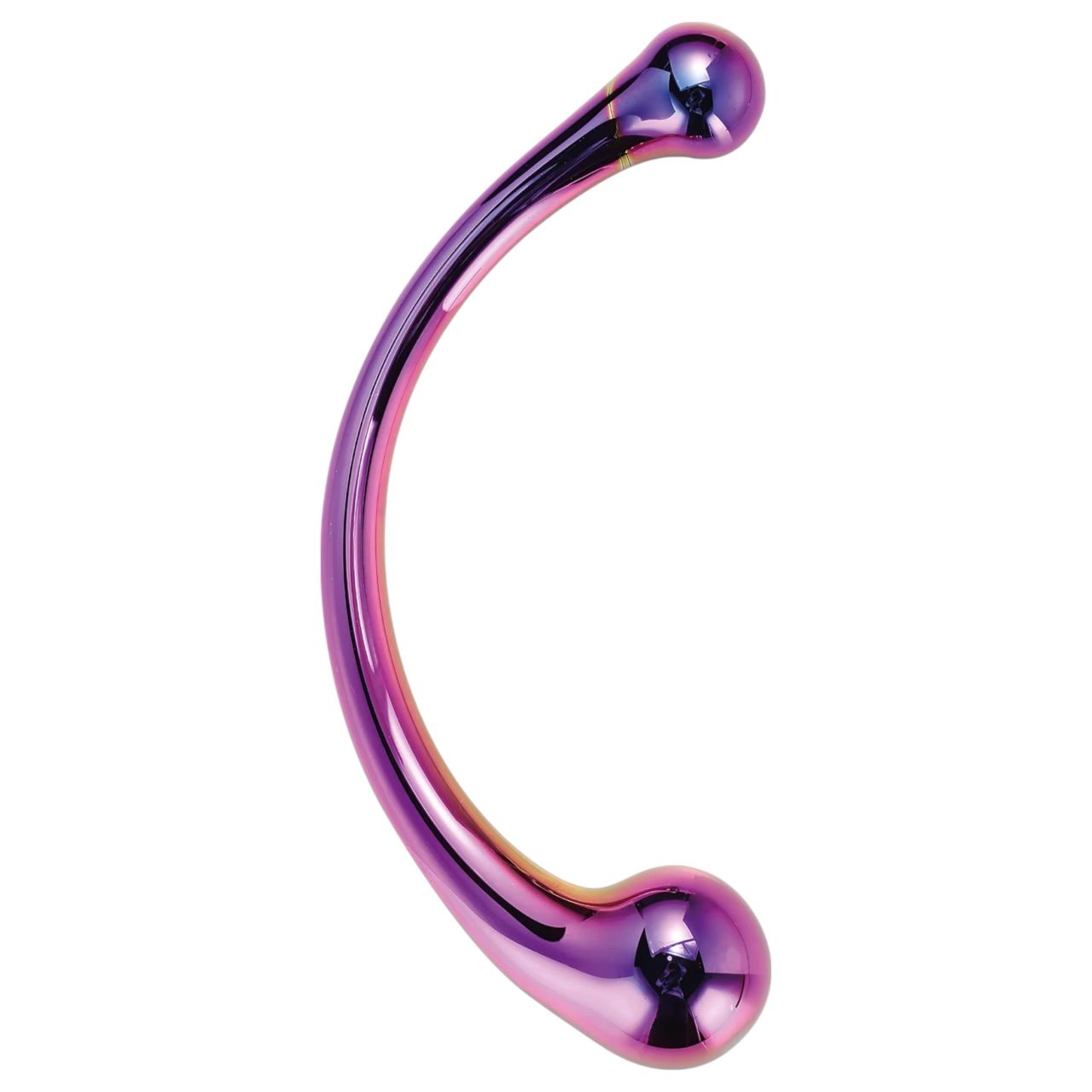 Dreamtoys - üveg masszírozó dildó (lila) Dreamtoys - üveg masszírozó dildó (lila)
