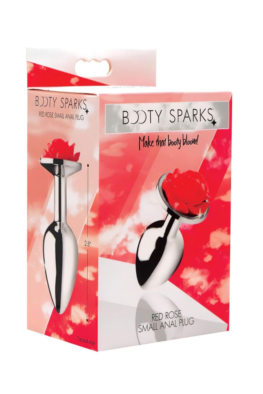 Booty Sparks - rózsás anál plug (ezüst) Booty Sparks - rózsás anál plug (ezüst)