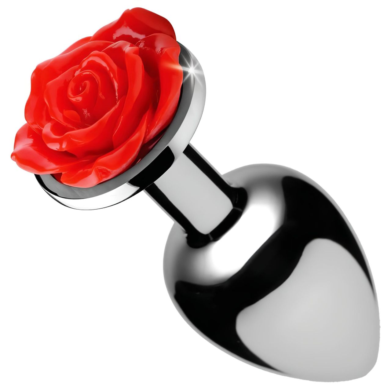 Booty Sparks - rózsás anál plug (ezüst) Booty Sparks - rózsás anál plug (ezüst)