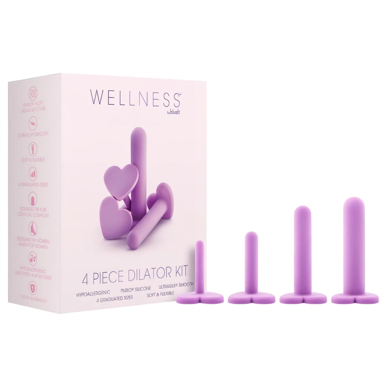 Blush Wellness - hüvely tágító szett (lila) Blush Wellness - hüvely tágító szett (lila)
