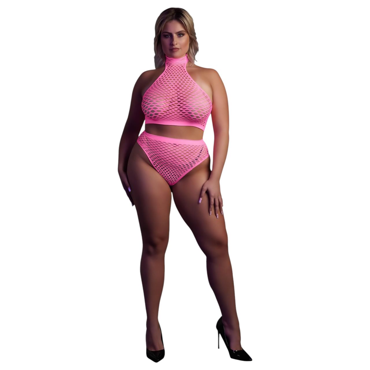 Ouch! - foszforeszkáló fehérnemű szett (pink) Ouch! - foszforeszkáló fehérnemű szett (pink)